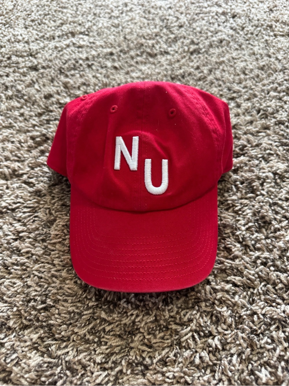 47 Brand Red Nebraska Husker Embroidered Baseball Cap